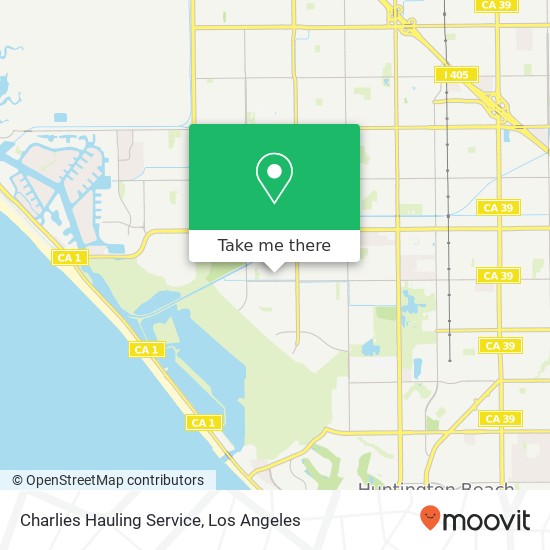 Charlies Hauling Service map