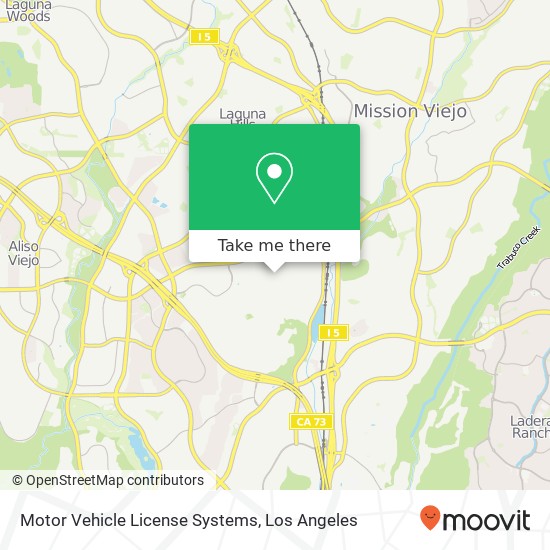 Mapa de Motor Vehicle License Systems
