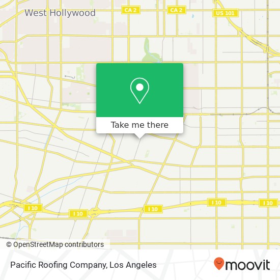 Pacific Roofing Company map