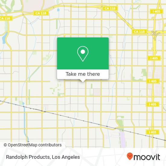 Randolph Products map