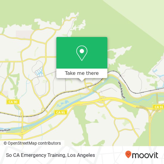 Mapa de So CA Emergency Training