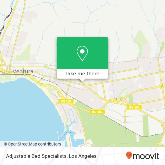 Adjustable Bed Specialists map