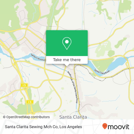 Santa Clarita Sewing Mch Co map