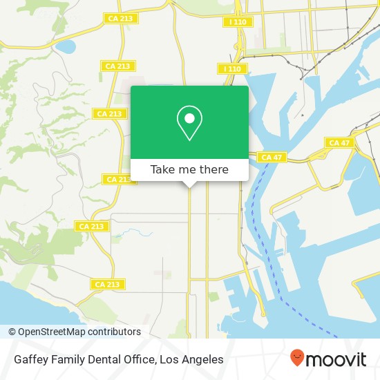 Mapa de Gaffey Family Dental Office