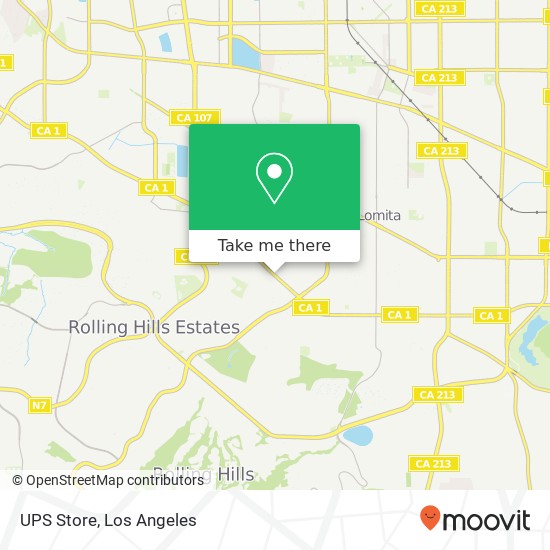 UPS Store map