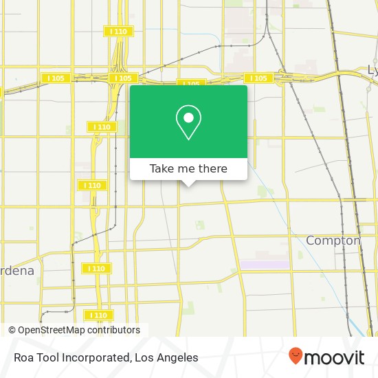 Mapa de Roa Tool Incorporated