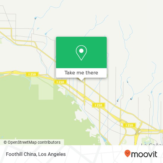 Foothill China map