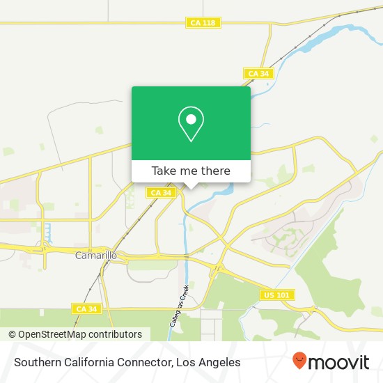 Mapa de Southern California Connector