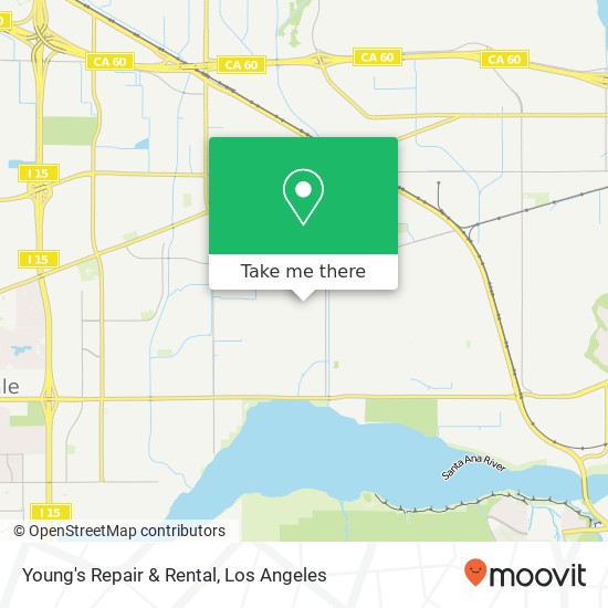 Young's Repair & Rental map