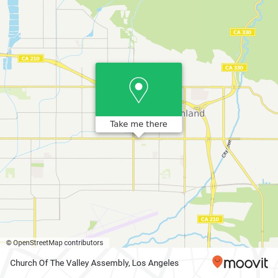 Church Of The Valley Assembly map