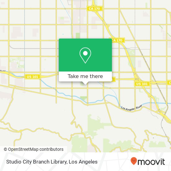 Mapa de Studio City Branch Library