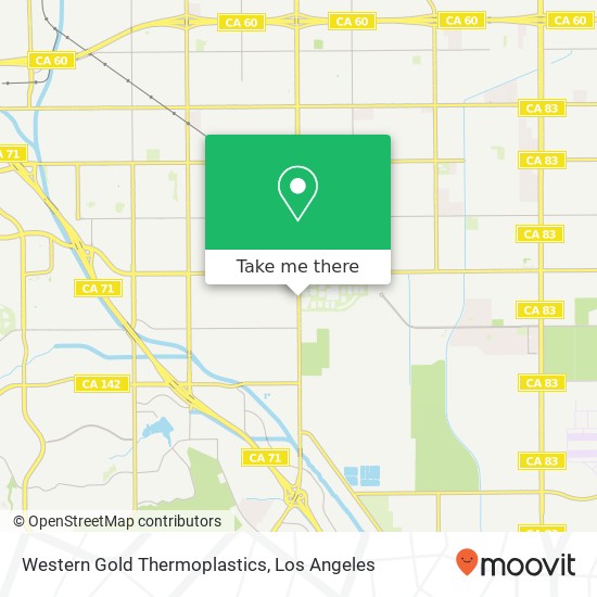 Mapa de Western Gold Thermoplastics