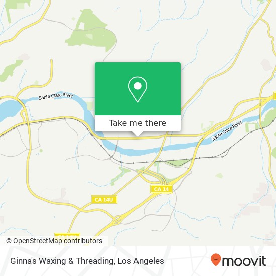 Ginna's Waxing & Threading map