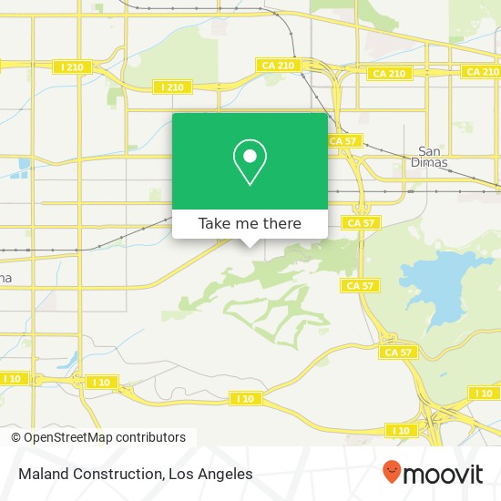 Maland Construction map