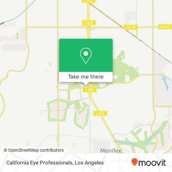 Mapa de California Eye Professionals