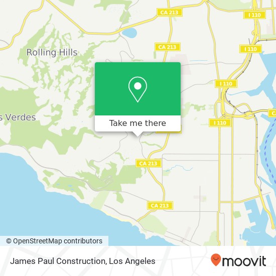 Mapa de James Paul Construction