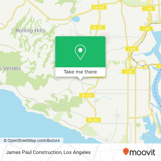 James Paul Construction map