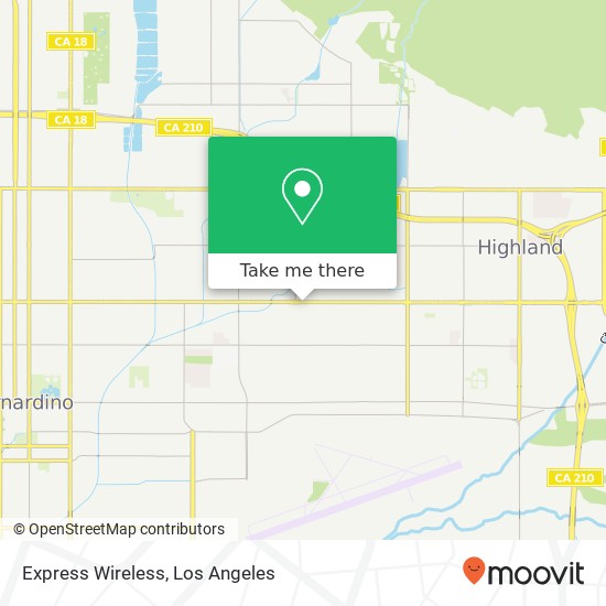 Express Wireless map