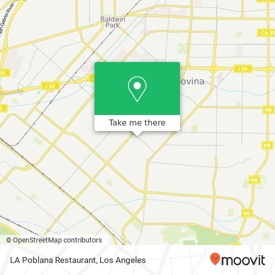 Mapa de LA Poblana Restaurant