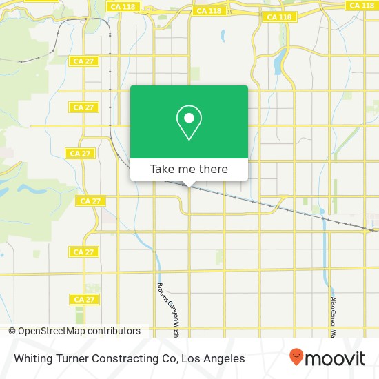 Whiting Turner Constracting Co map