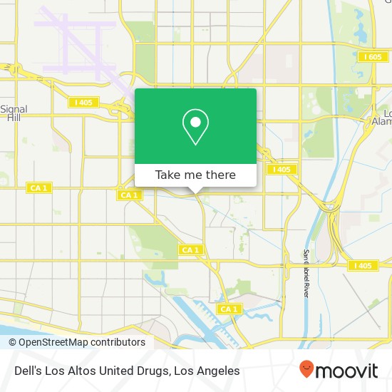 Dell's Los Altos United Drugs map