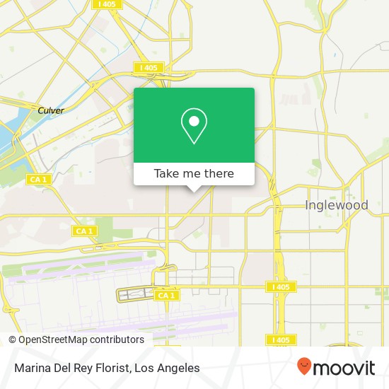 Marina Del Rey Florist map