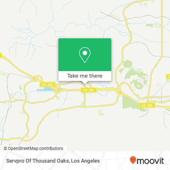 Servpro Of Thousand Oaks map