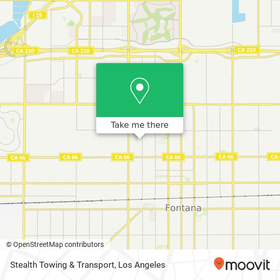 Stealth Towing & Transport map