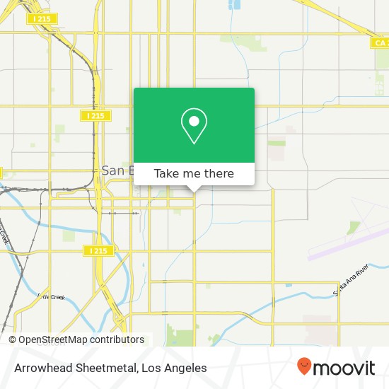 Arrowhead Sheetmetal map