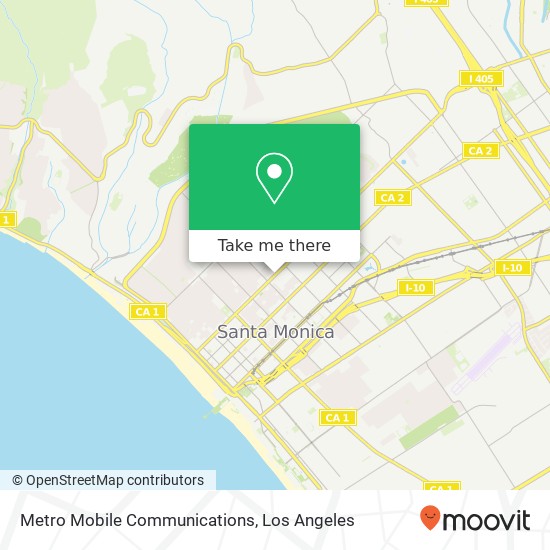 Metro Mobile Communications map