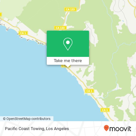 Mapa de Pacific Coast Towing