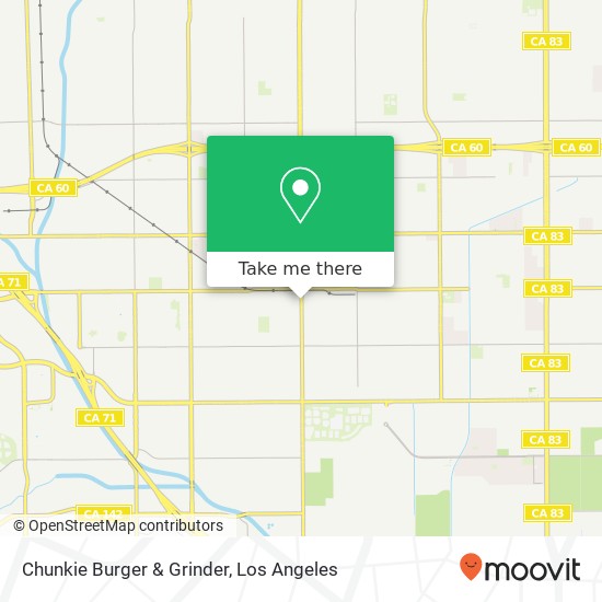 Chunkie Burger & Grinder map