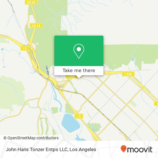 Mapa de John Hans Tonzer Entps LLC
