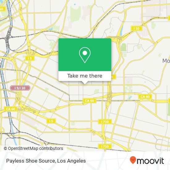 Payless Shoe Source map