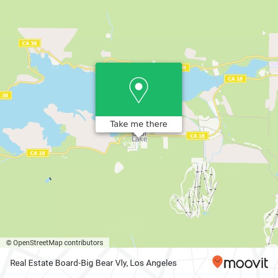 Real Estate Board-Big Bear Vly map