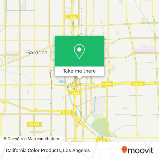 Mapa de California Color Products