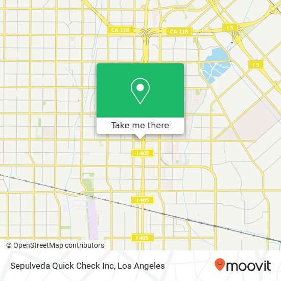 Sepulveda Quick Check Inc map