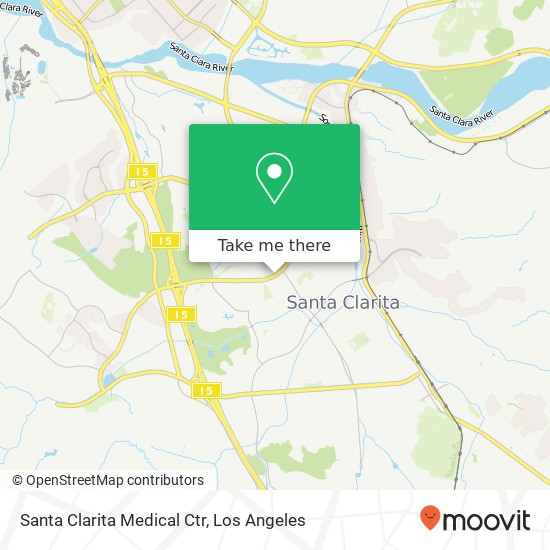 Mapa de Santa Clarita Medical Ctr