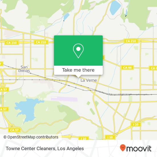 Towne Center Cleaners map