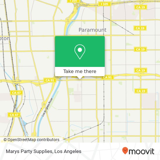 Marys Party Supplies map