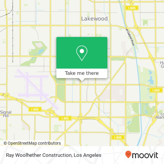Ray Woolhether Construction map