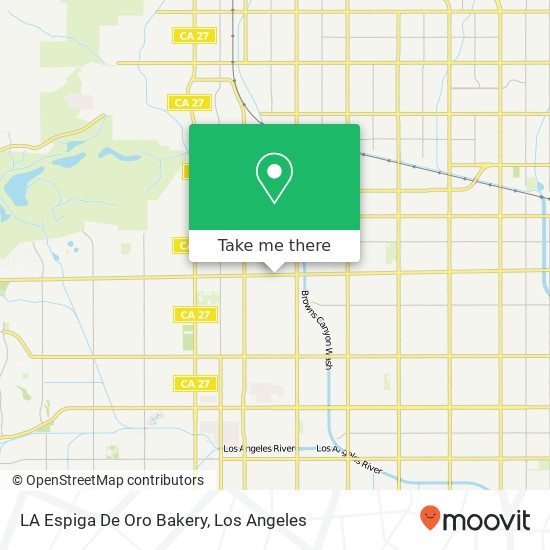 LA Espiga De Oro Bakery map