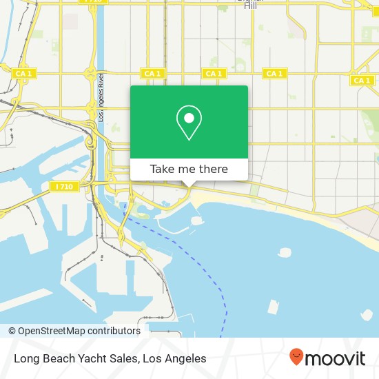 Long Beach Yacht Sales map