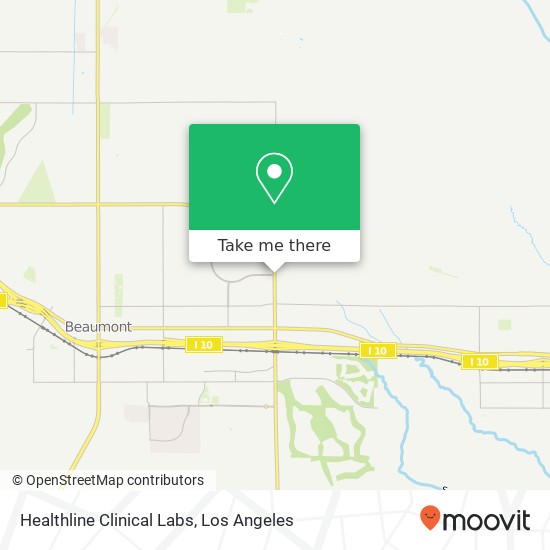 Healthline Clinical Labs map