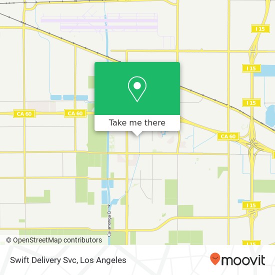 Mapa de Swift Delivery Svc