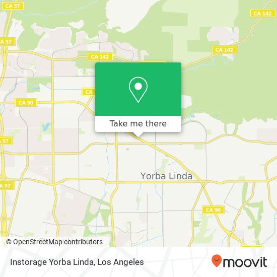 Instorage Yorba Linda map