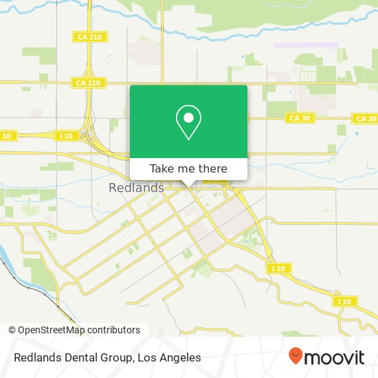 Mapa de Redlands Dental Group