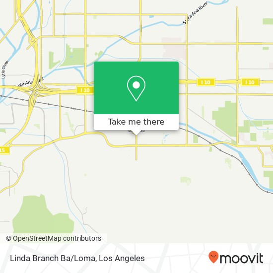 Linda Branch Ba/Loma map