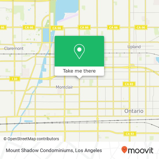 Mount Shadow Condominiums map
