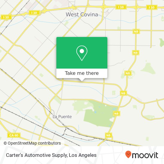 Carter's Automotive Supply map